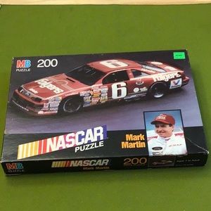 NASCAR Mark Martin Vintage puzzle Milton Bradley 🇺🇸 1990, excellent condition